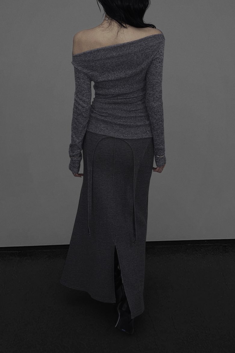 Off-Shoulder Tie-Waist Top