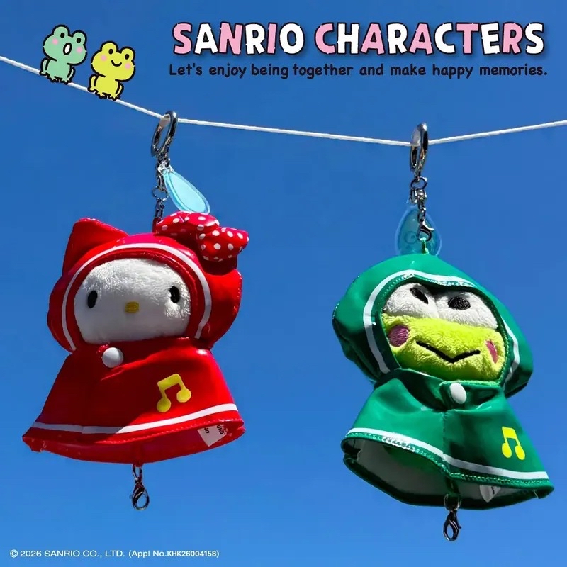📝預訂📝 🌸Olive Young X Sanrio 韓國🇰🇷限定 雨褸版鎖匙扣