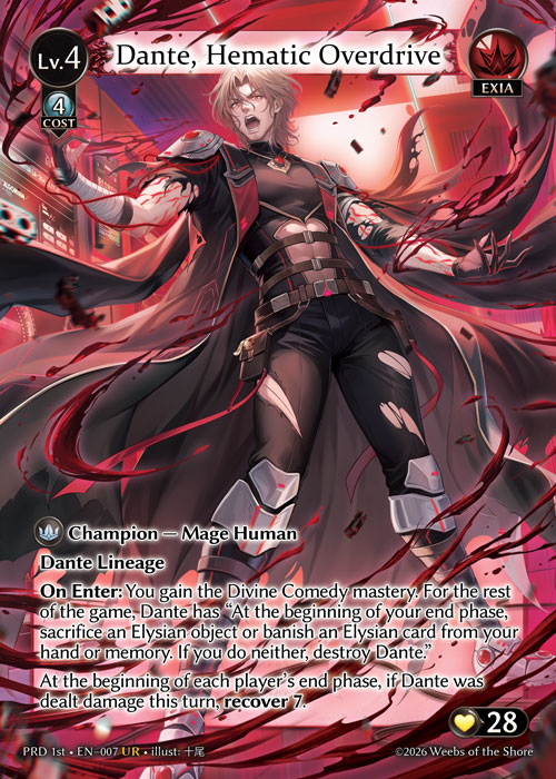Dante, Hematic Overdrive / PRD-007 (UR)