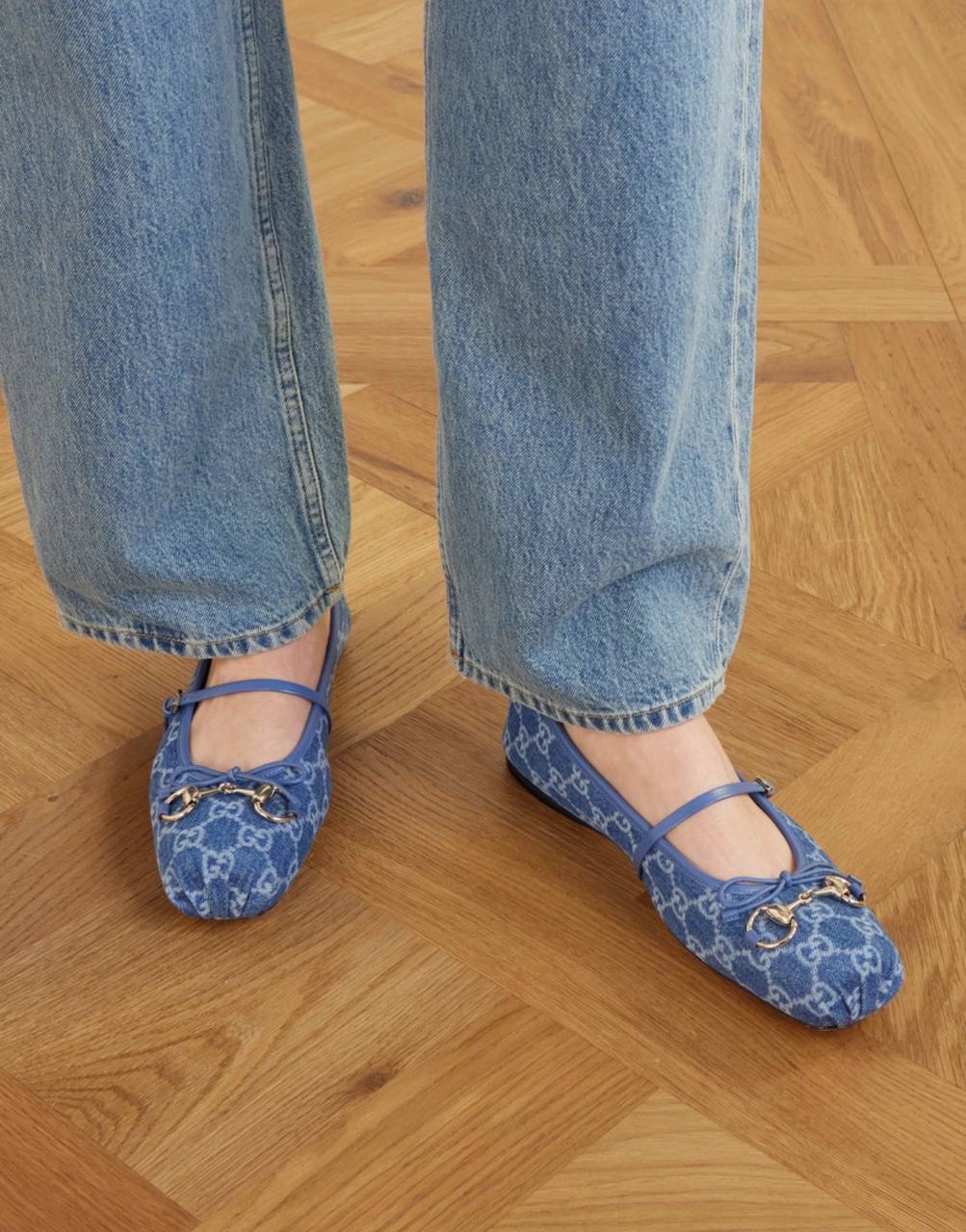 限時優惠✨😍新款🆕Gucci denim ballet shoes  Size 36/36.5/37/37.5/38/38.5/40