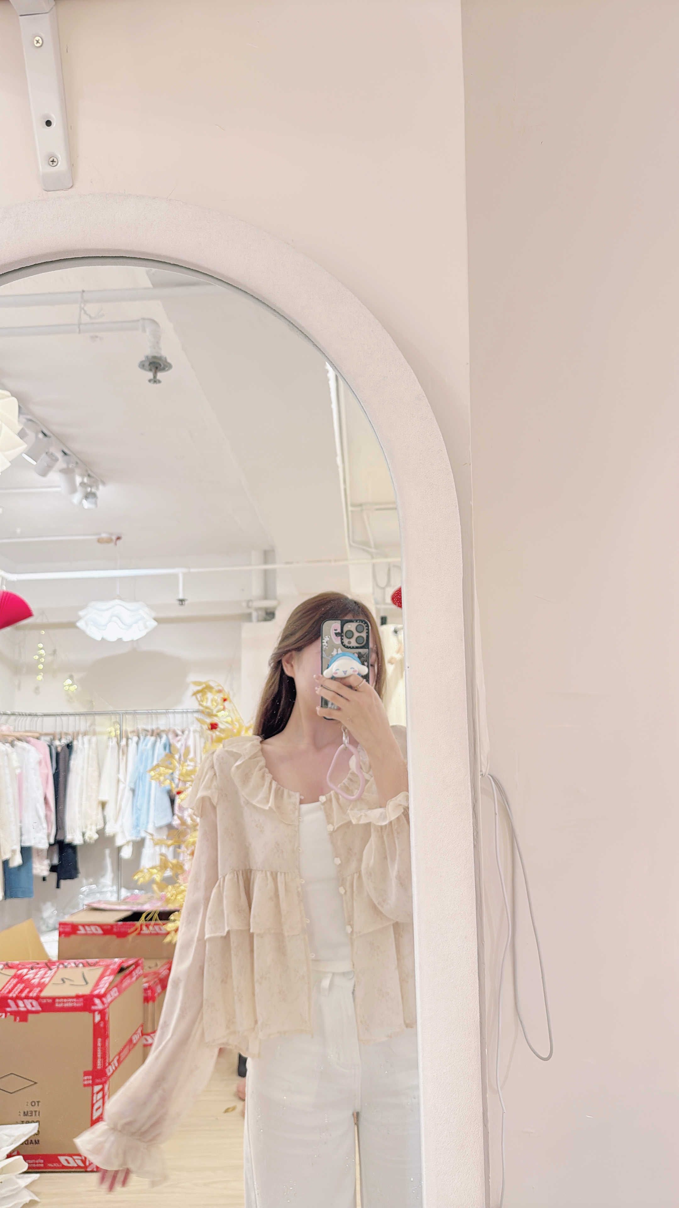 Spring Floral Ruffle Blouse