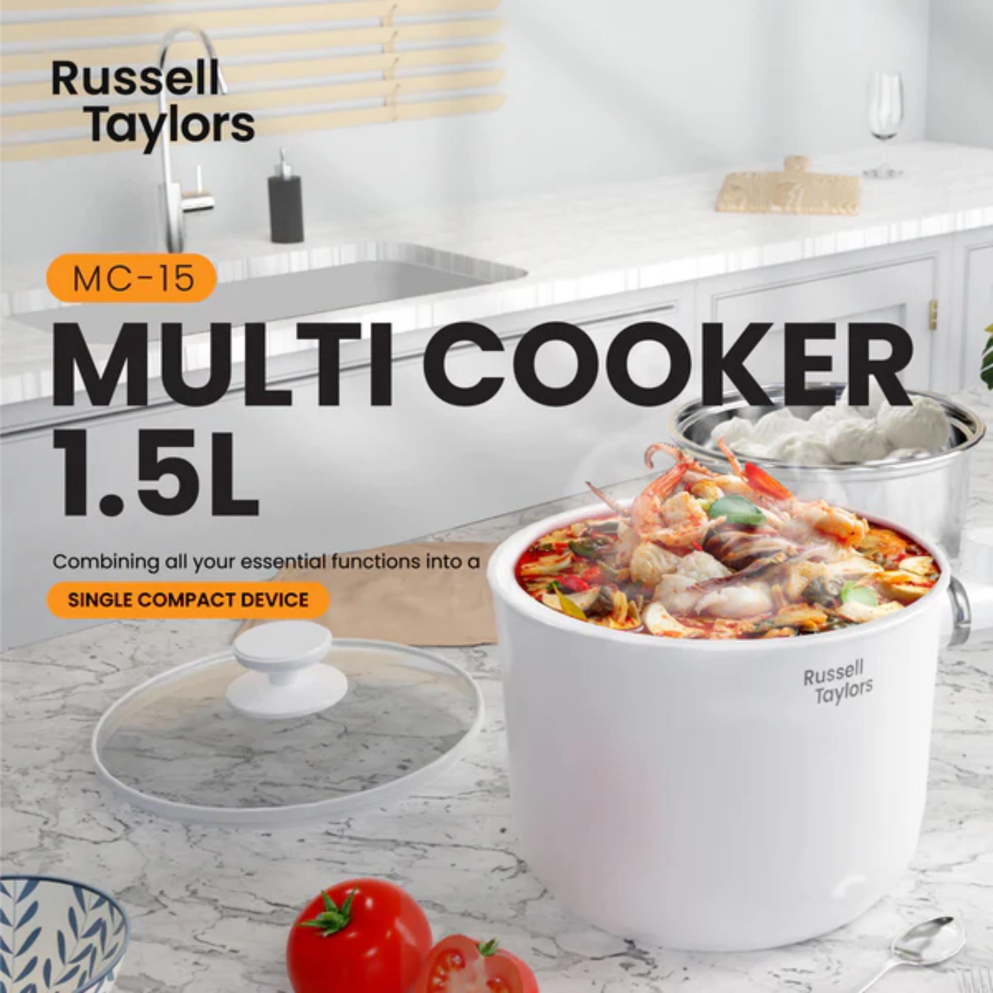 Russell Taylors 1.5L Multi Cooker (MC15)