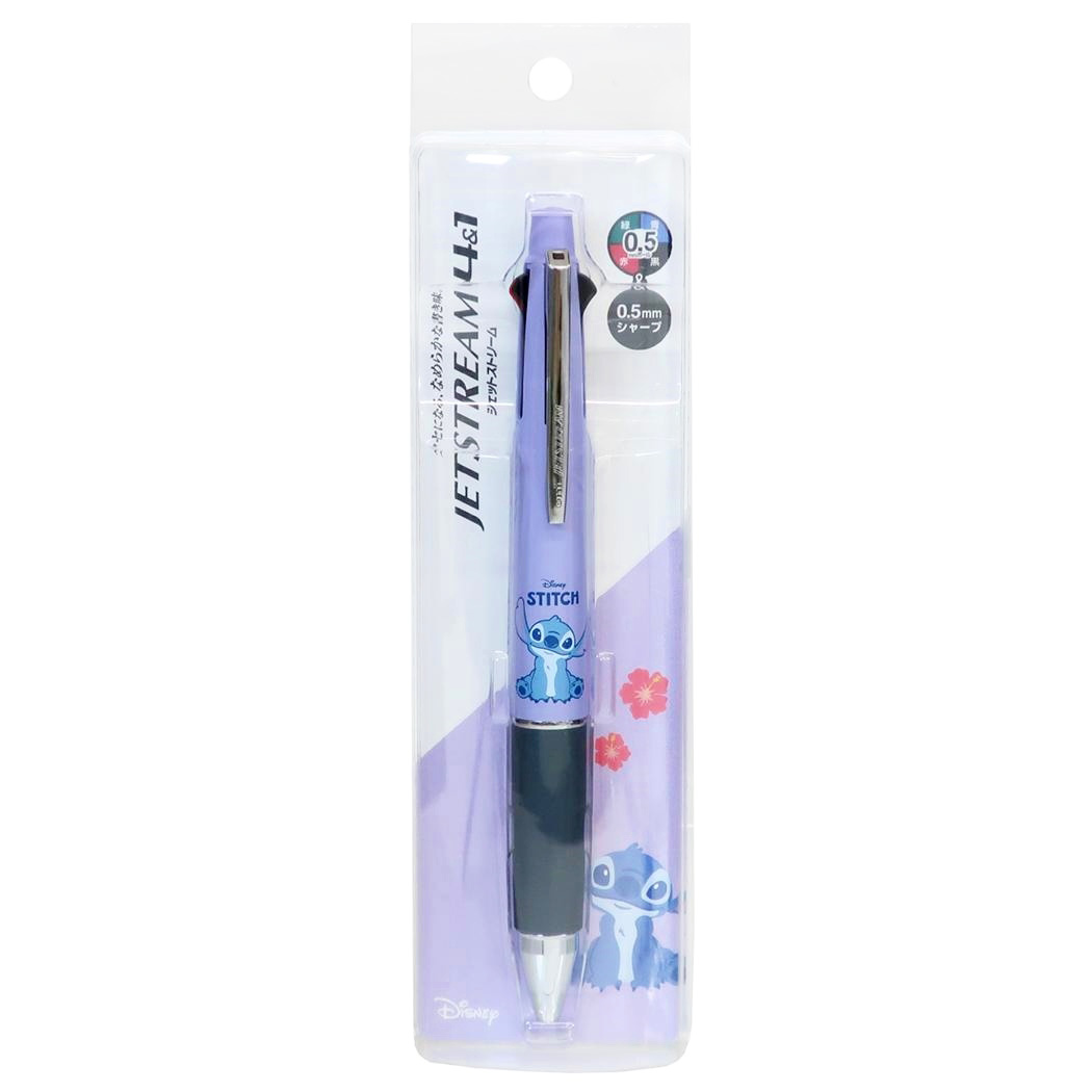 現貨｜Disney Stitch 史迪仔 日本製 uni Jetstream 4&1 多功能 5用筆 0.5mm 4色原子筆 + 0.5mm 鉛芯筆 (308053)