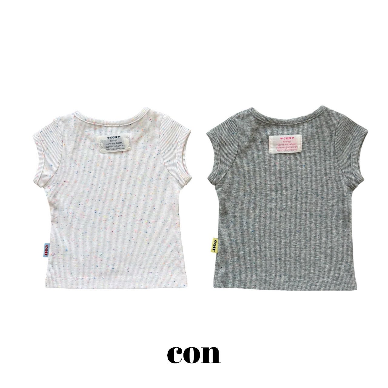 Con | Basic T(Grey size2(78-87)/Ivory size4(97-107)