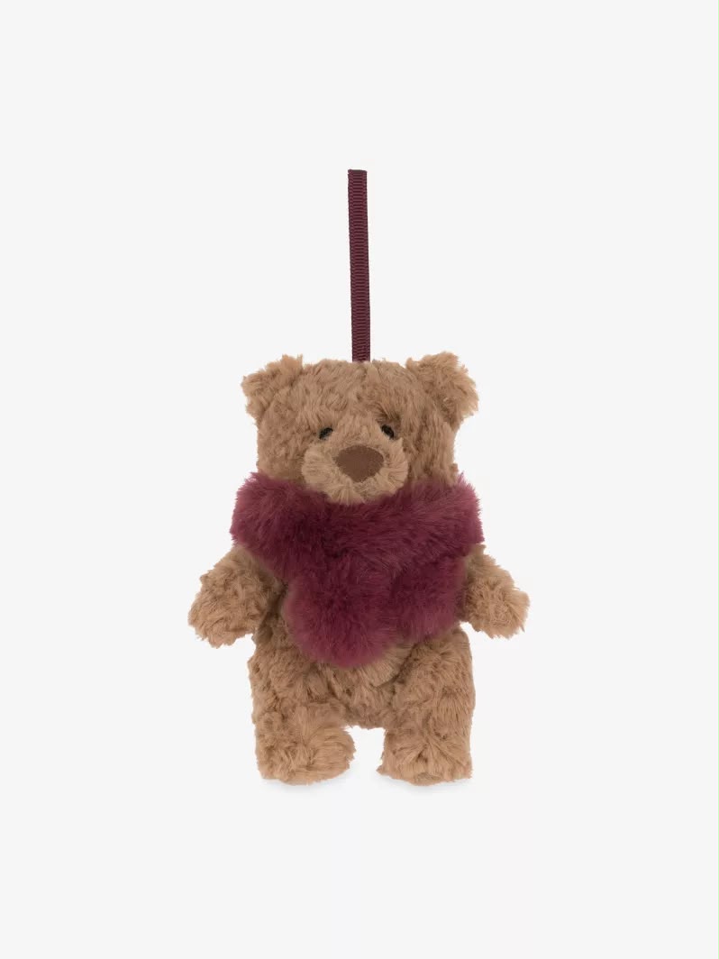 Jellycat Bart Bear Winter Warmer Soft Toy Decoration 巴塞羅熊聖誕吊飾