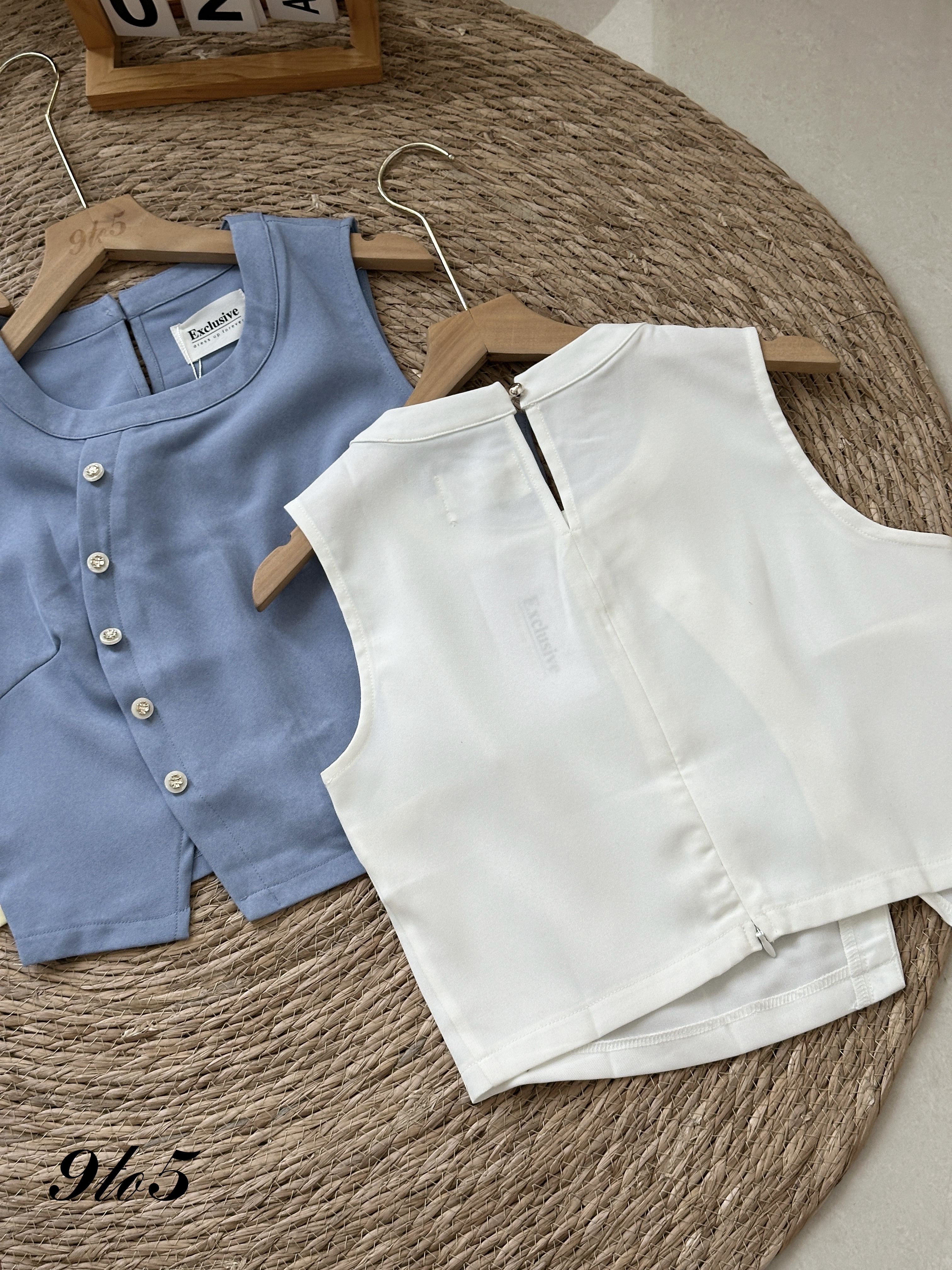 T4070 Sleeveless Crop Top - 3 Colors 