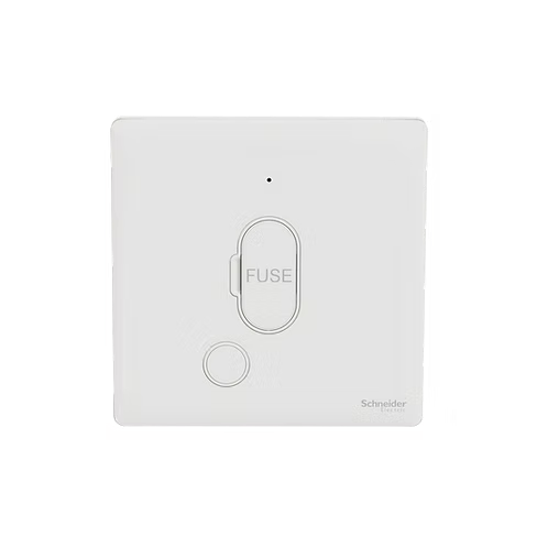 施耐德 Unica X 皎月白 13AFuse有燈 接線蘇