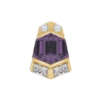 Vera - Amethyst - Threadless End