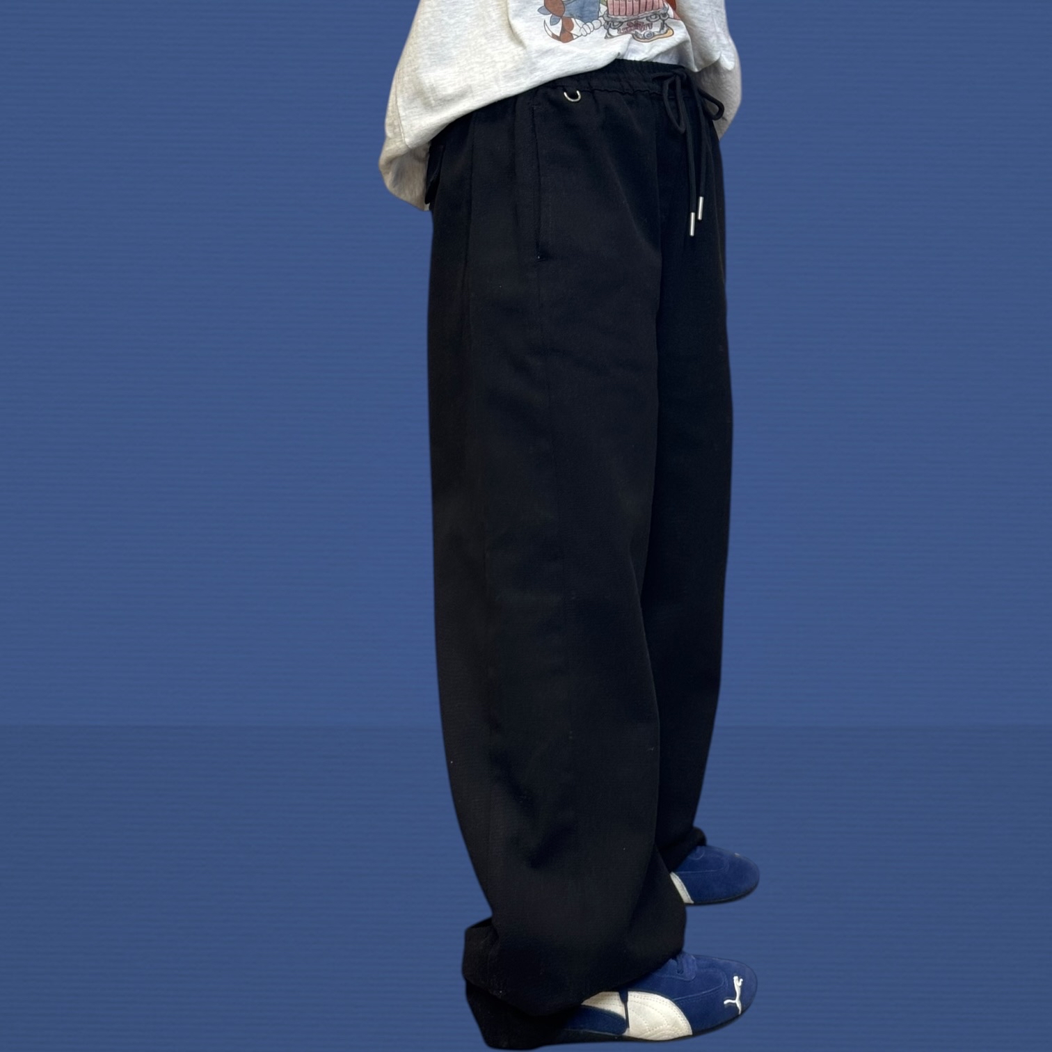 221184 全橡筋腰長褲