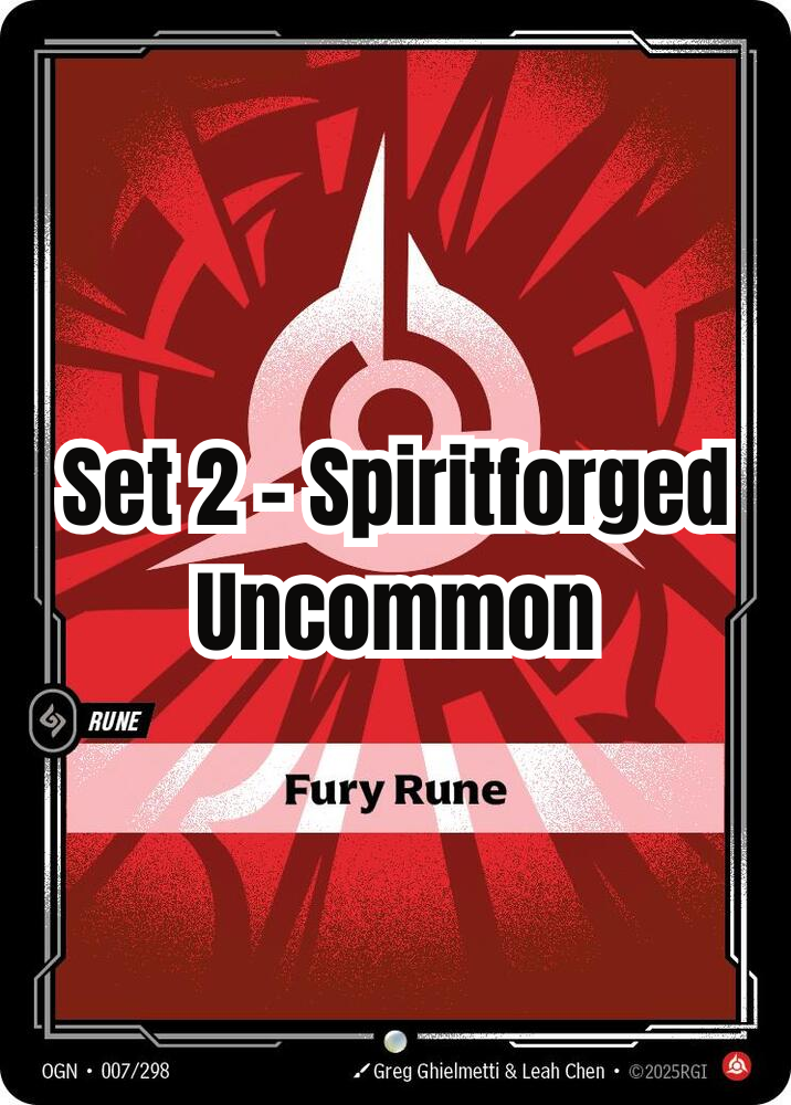 Spiritforged - Uncommon - Fury Rune (Set 2)