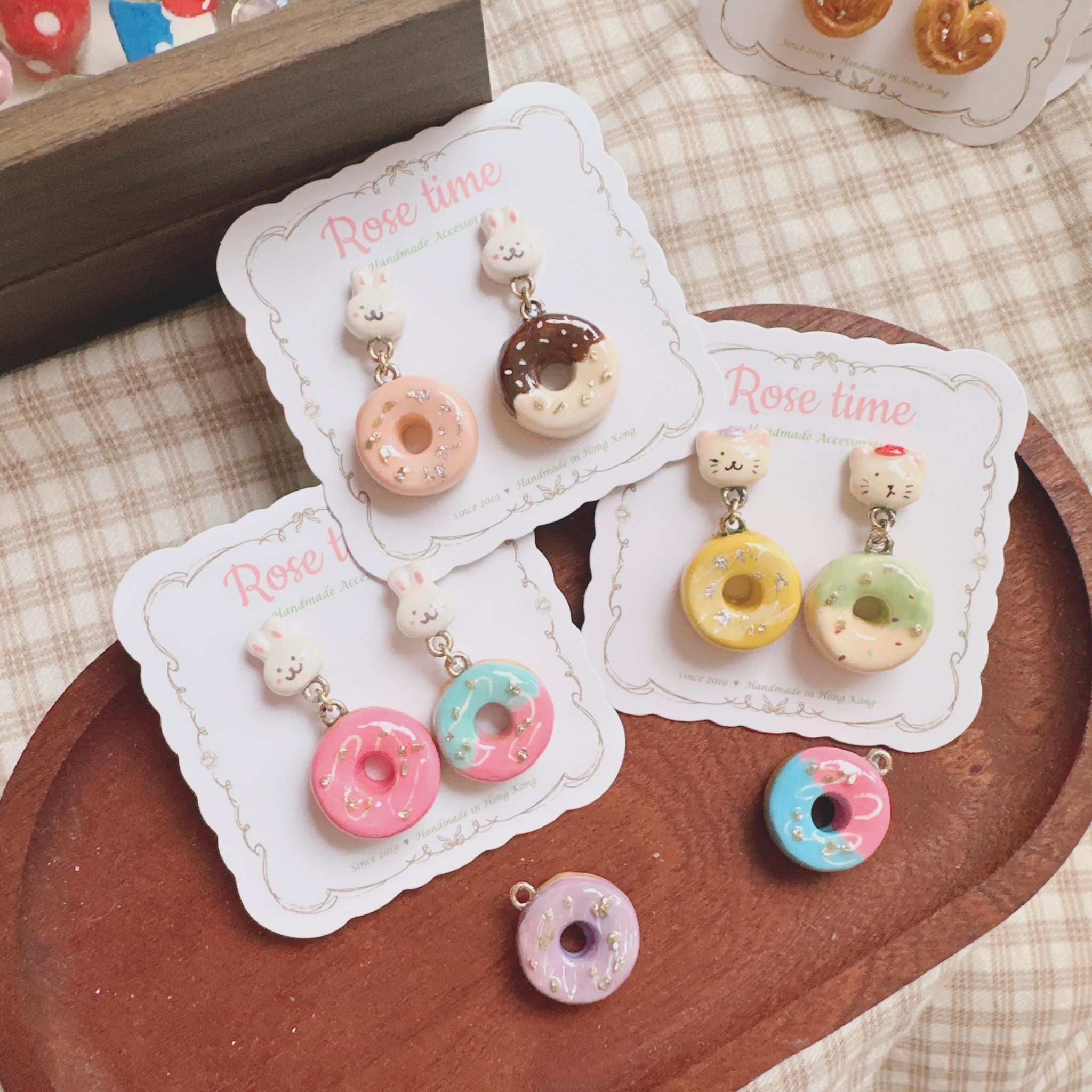 手繪 兔仔🐇貓貓🐱金冬甩🍩 多色入