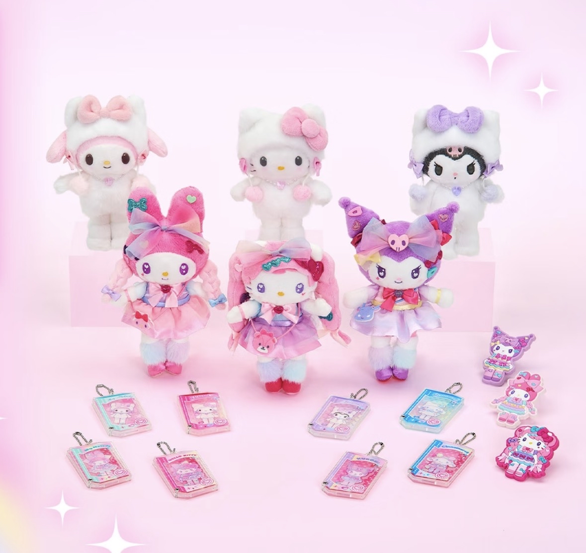 1月連線商品｜原宿限定白貓系/原宿系列公仔吊飾💒