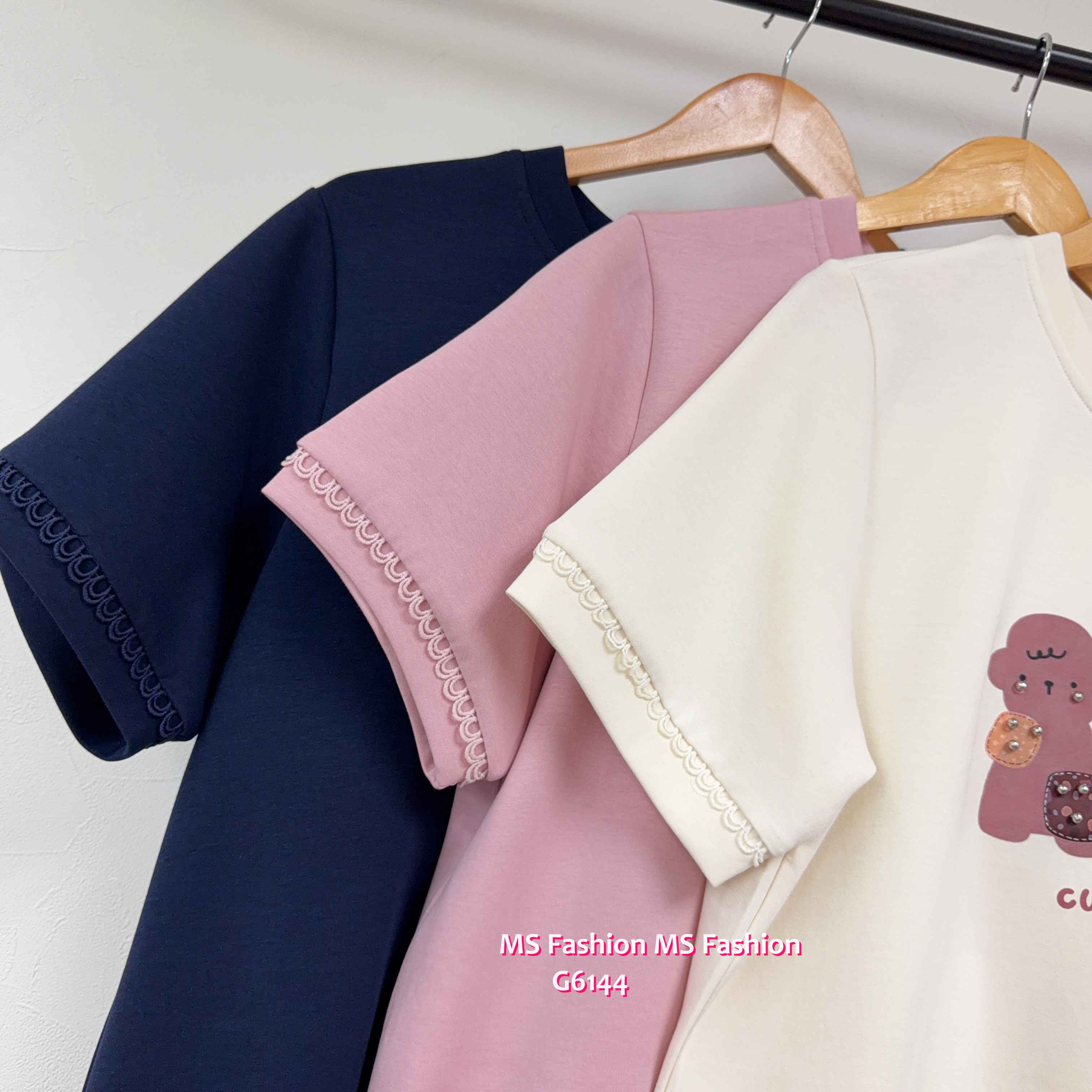 G6144 韓國🇰🇷可愛狗狗圖案top