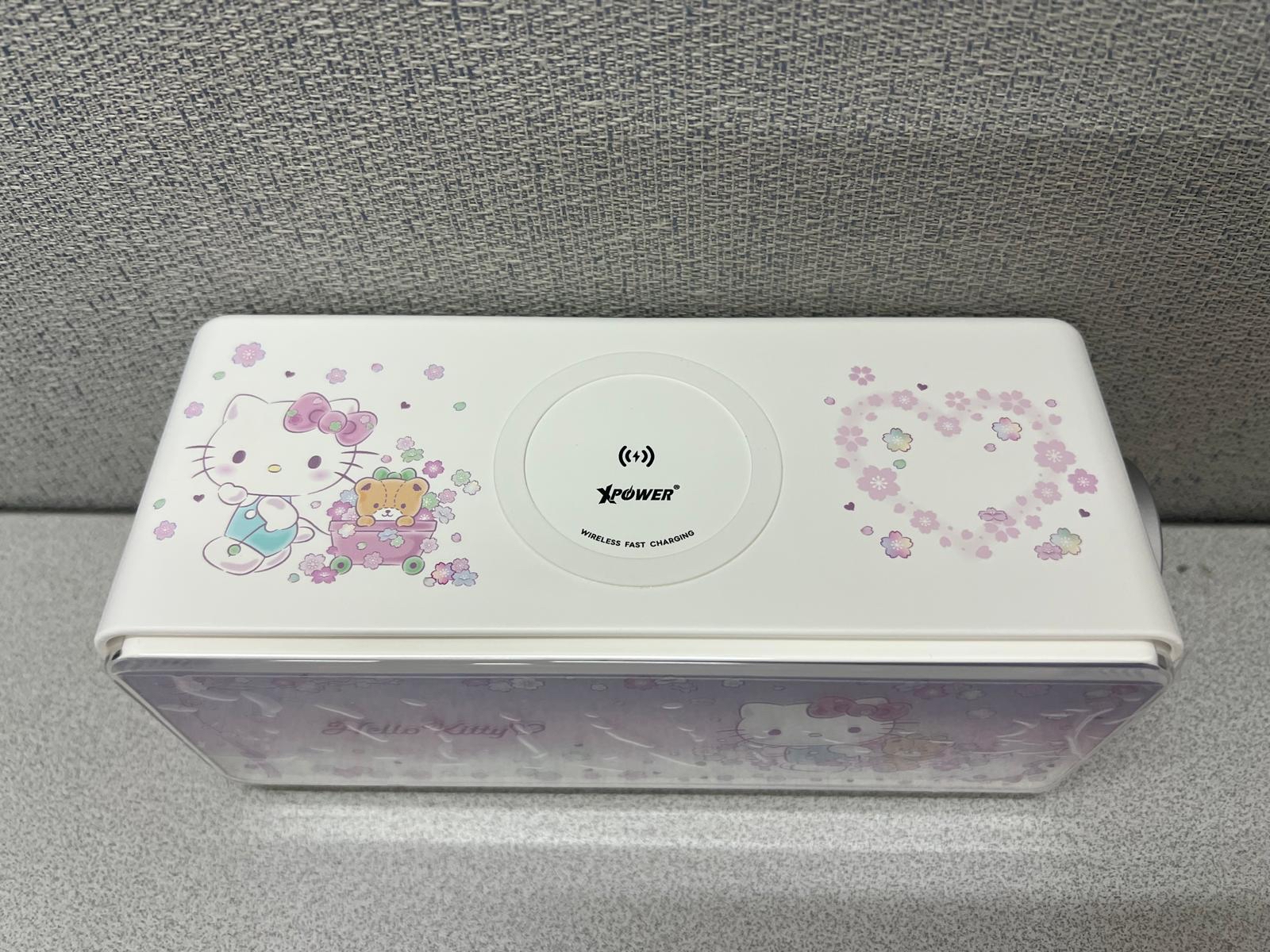 🌈XPower x Hello Kitty  Rhythm F05 無線充電+藍牙喇叭小夜燈 