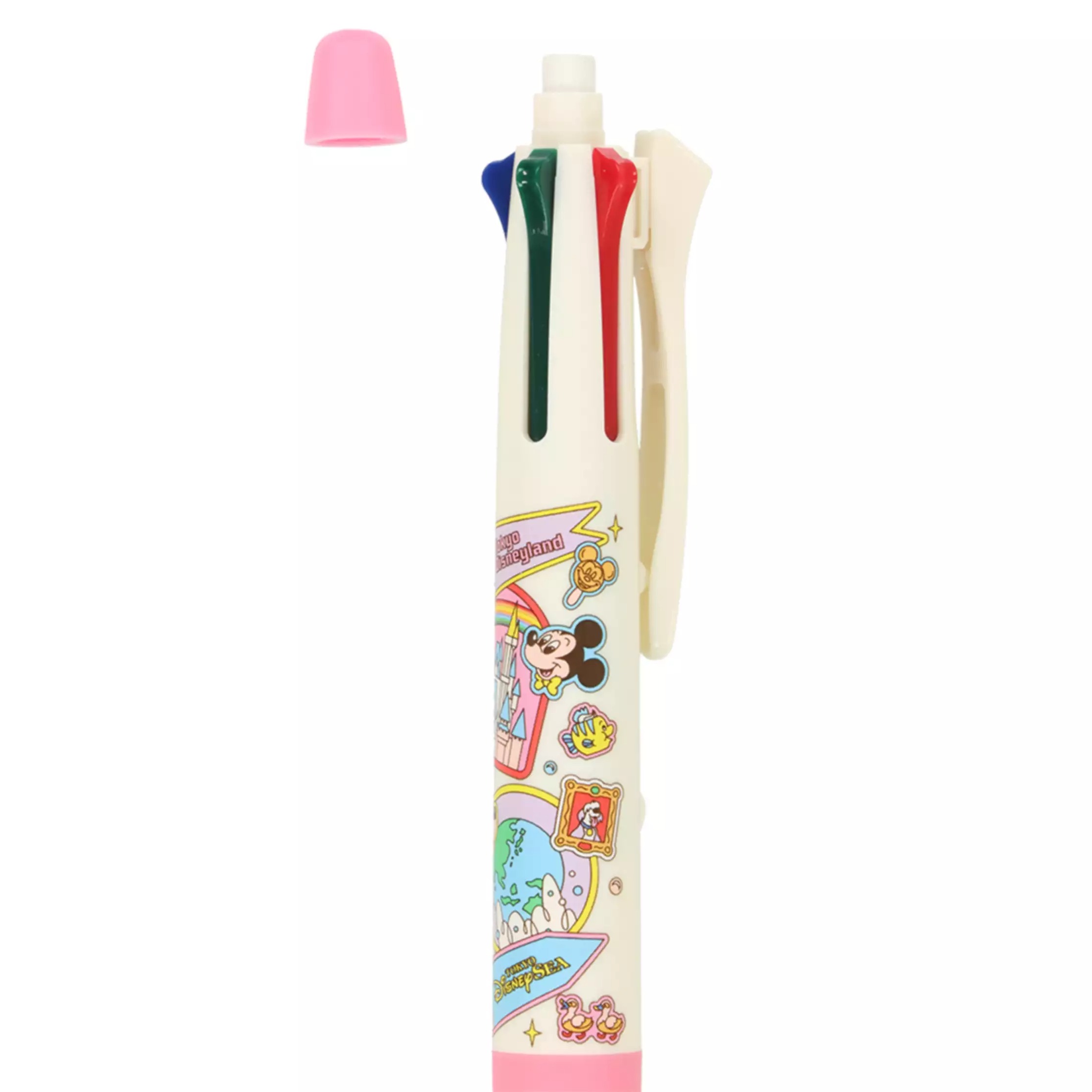 現貨｜【日本 Disney Store 限定】Mickey & Friends 米奇與朋友 Acroball 4+1 日本製 多功能 5用筆 0.7mm 4色原子筆 + 0.5mm 鉛芯筆 (078062)