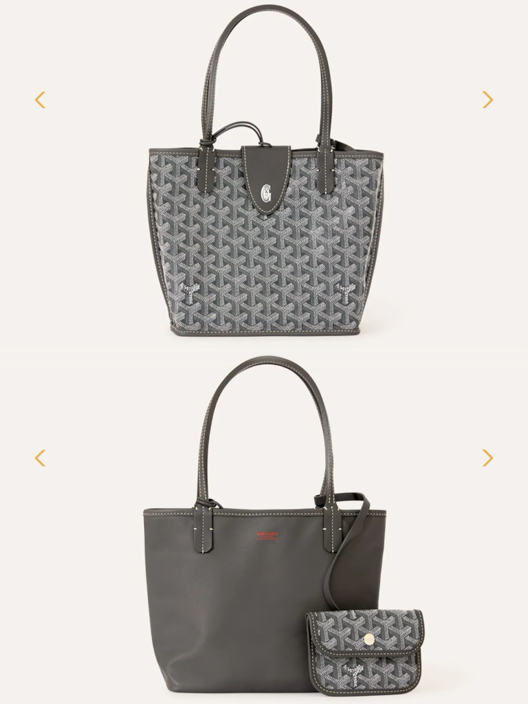 Goyard Anjou mini (手袋配有Croc Universel 皮革安全扣）