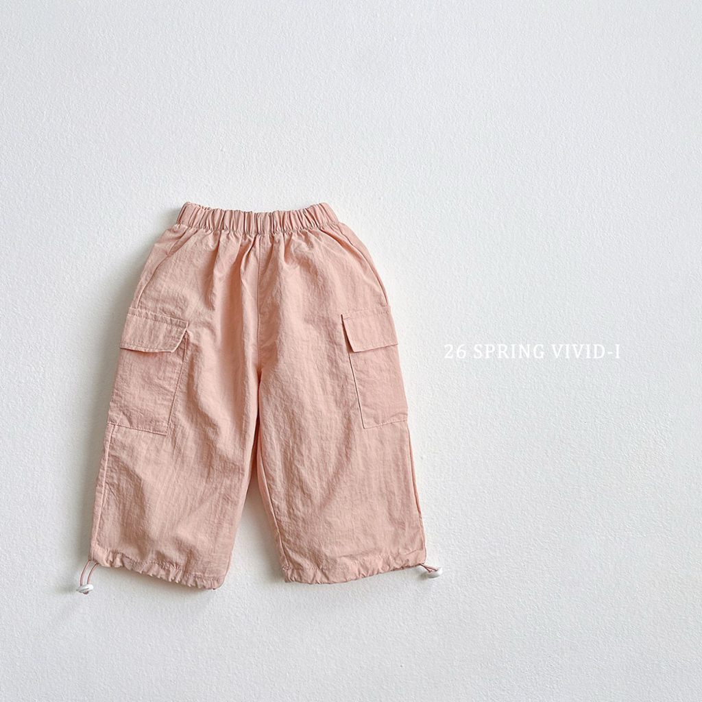 🌸預訂 韓國直送🌸🇰🇷VIVIDI四色口袋寬鬆工裝束腳褲