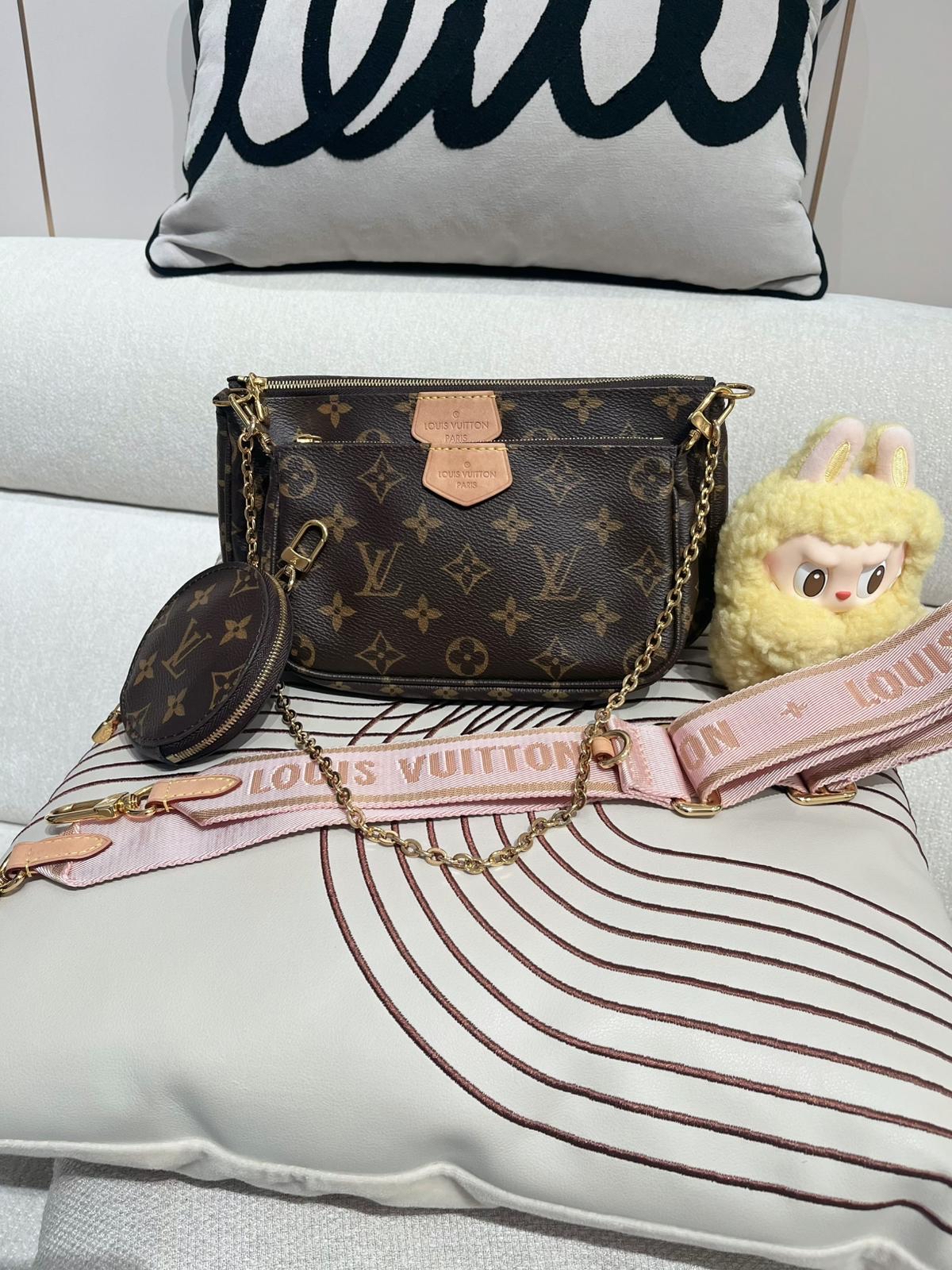 Lv Multi Pochette Accessoires 5合1 100%Authentic ,95%new ✅dust bag✅strap✅box 