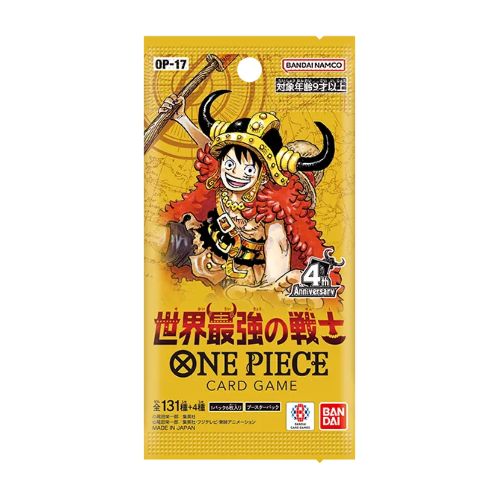 門市現貨｜One Piece Card Game - 日本版海賊王 OPCG OP-17 OP17 世界最強的戰士 原盒未開封 4週年大作 (擴充包 24包/盒) 
