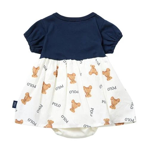 🇯🇵預訂 日本直送🇯🇵Polo Baby小熊刺繡滿印短袖包屁裙
