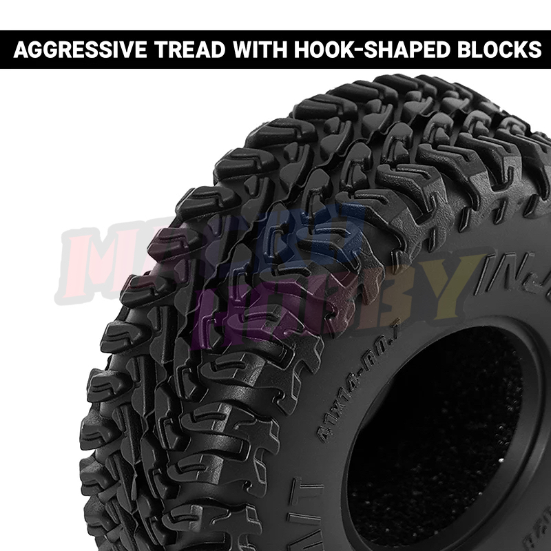 INJORA 0.7" 41*14mm MAVERIX M/T Tires for 1/30 SCX30 (T7028) #530393