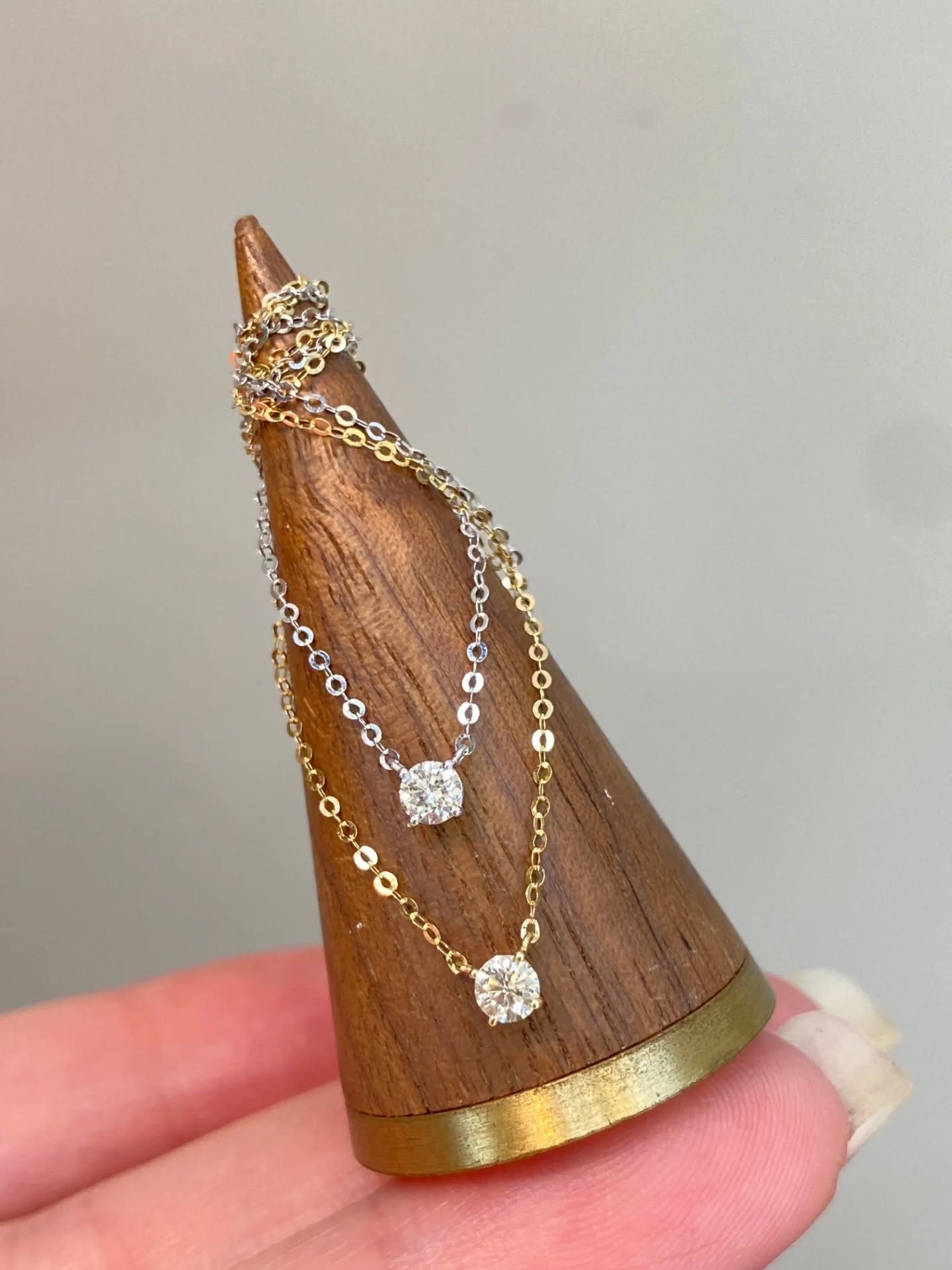 15分爆閃四爪鑽石項鍊 四爪鑲嵌閃耀天然鑽💎  18K鑲嵌天然鑽石💎