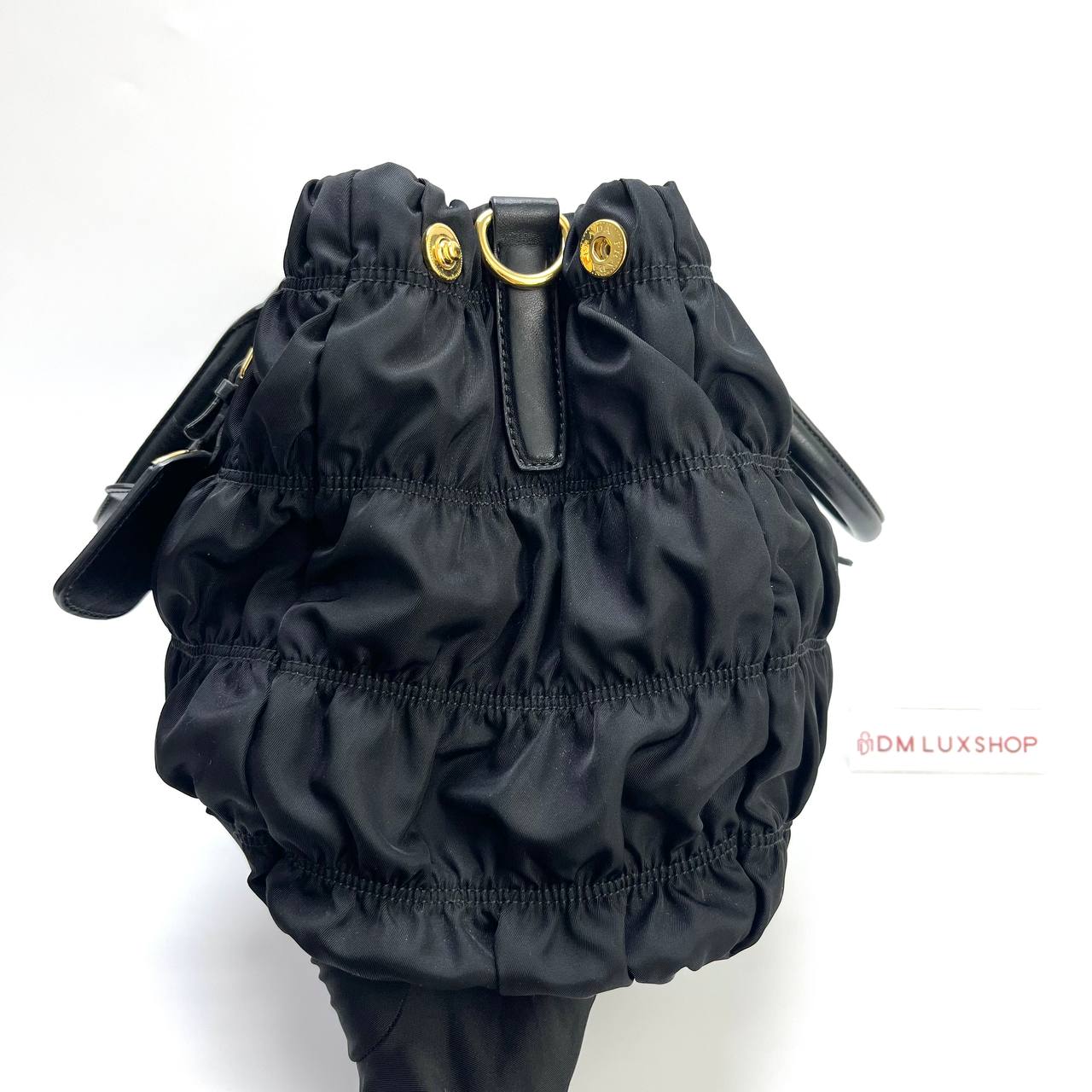 Prada Tessuto Gaufre Nylon Two Ways Tote Bag GHW