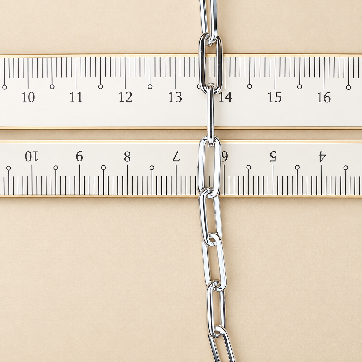 LB2361 Paper Clip Chain Bracelet