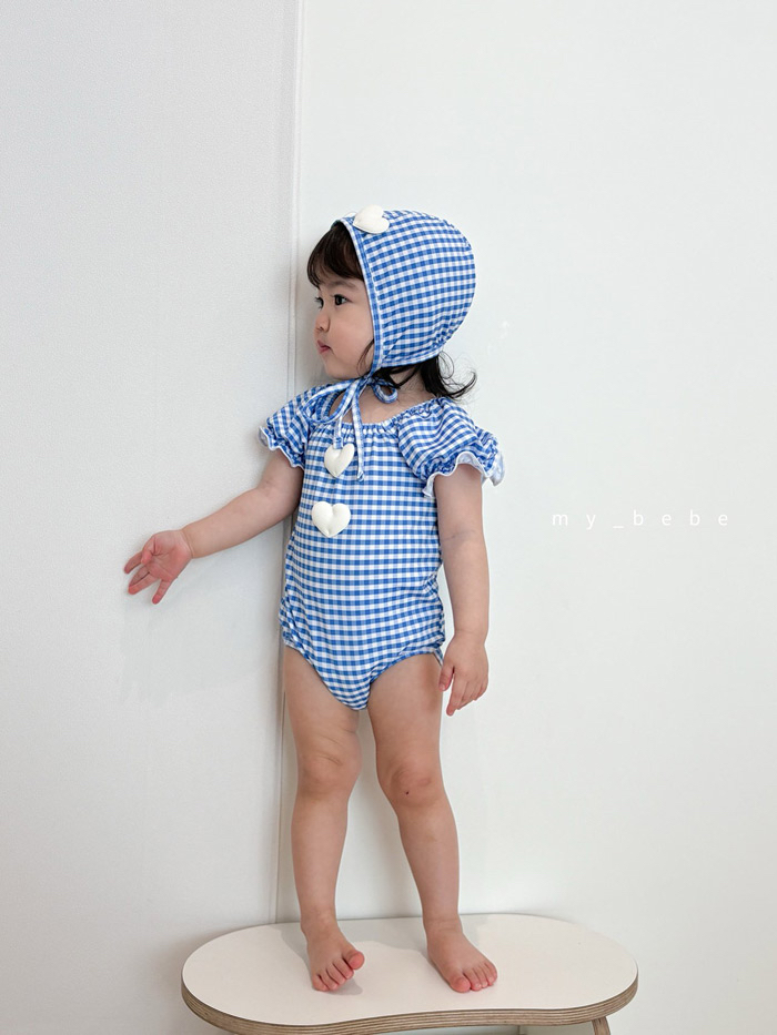 🇰🇷mybebe 泳衣+帽