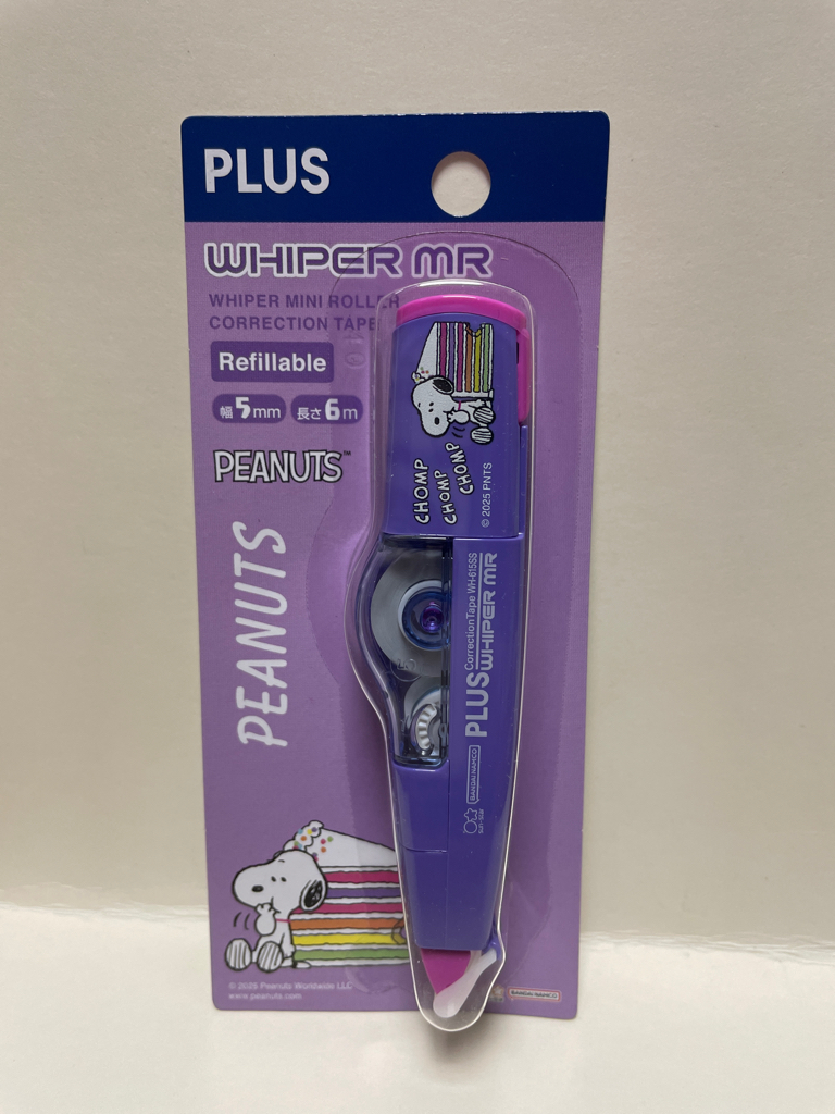 Plus Peanuts correction tape 5mm X 6m