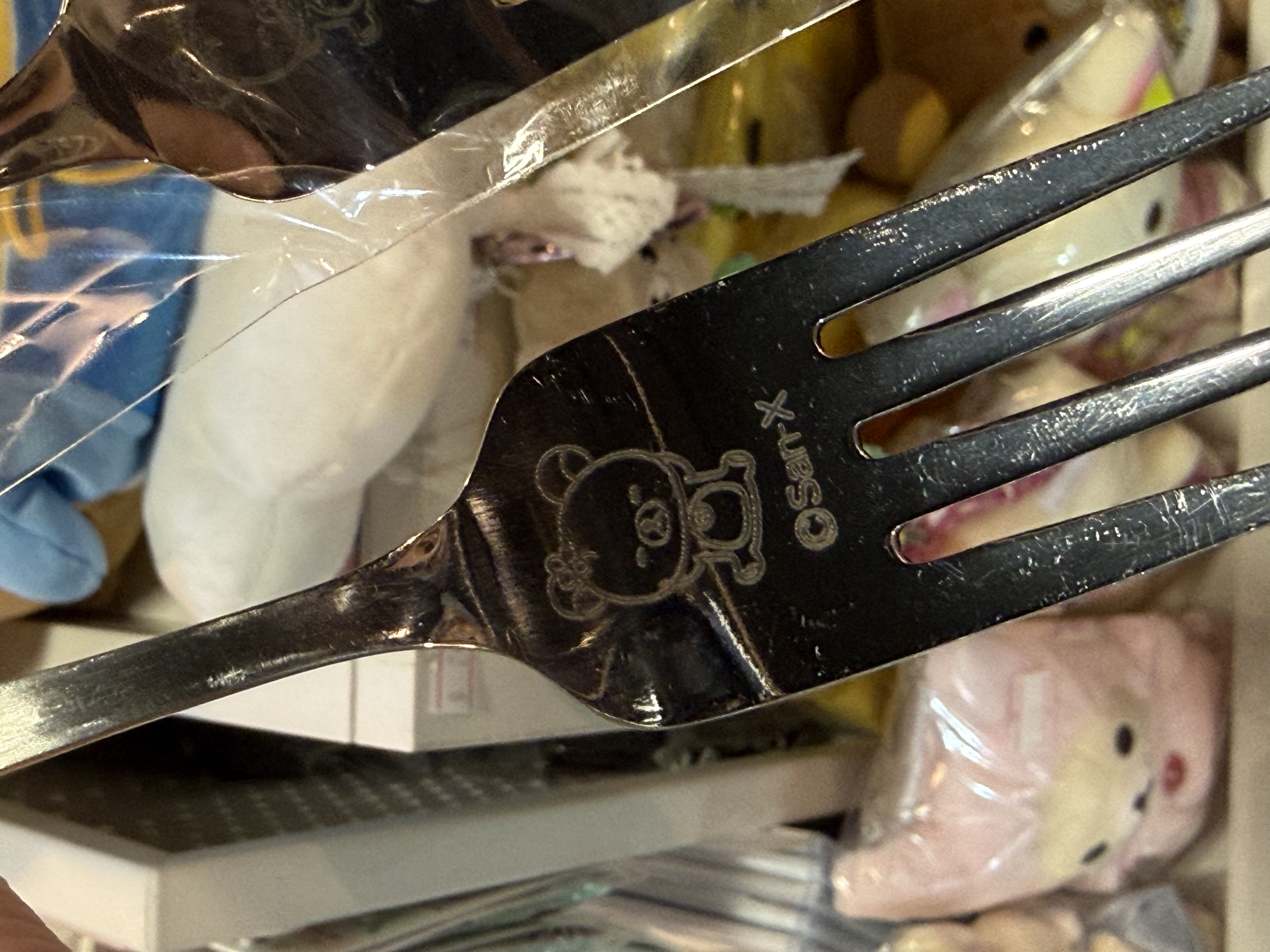 《現貨》全新日本專店限定日本製小白熊不鏽鋼叉