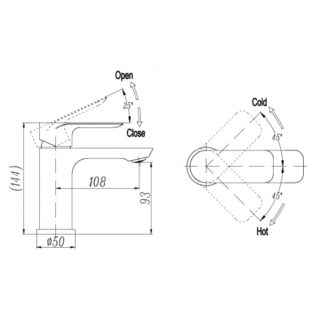 Richford USA RF1601 面盆龍頭（行貨龍頭芯五年保養）