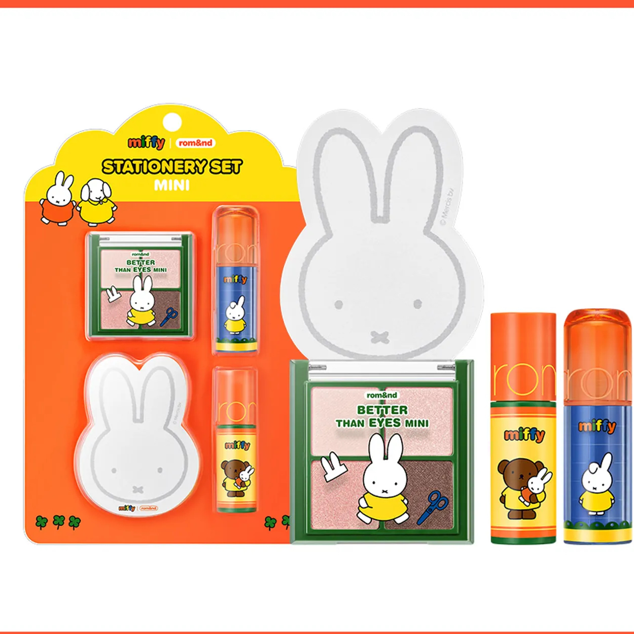 （約4月底到貨）🇰🇷韓國限定Miffy x Romand 迷你唇釉眼影套裝4件套