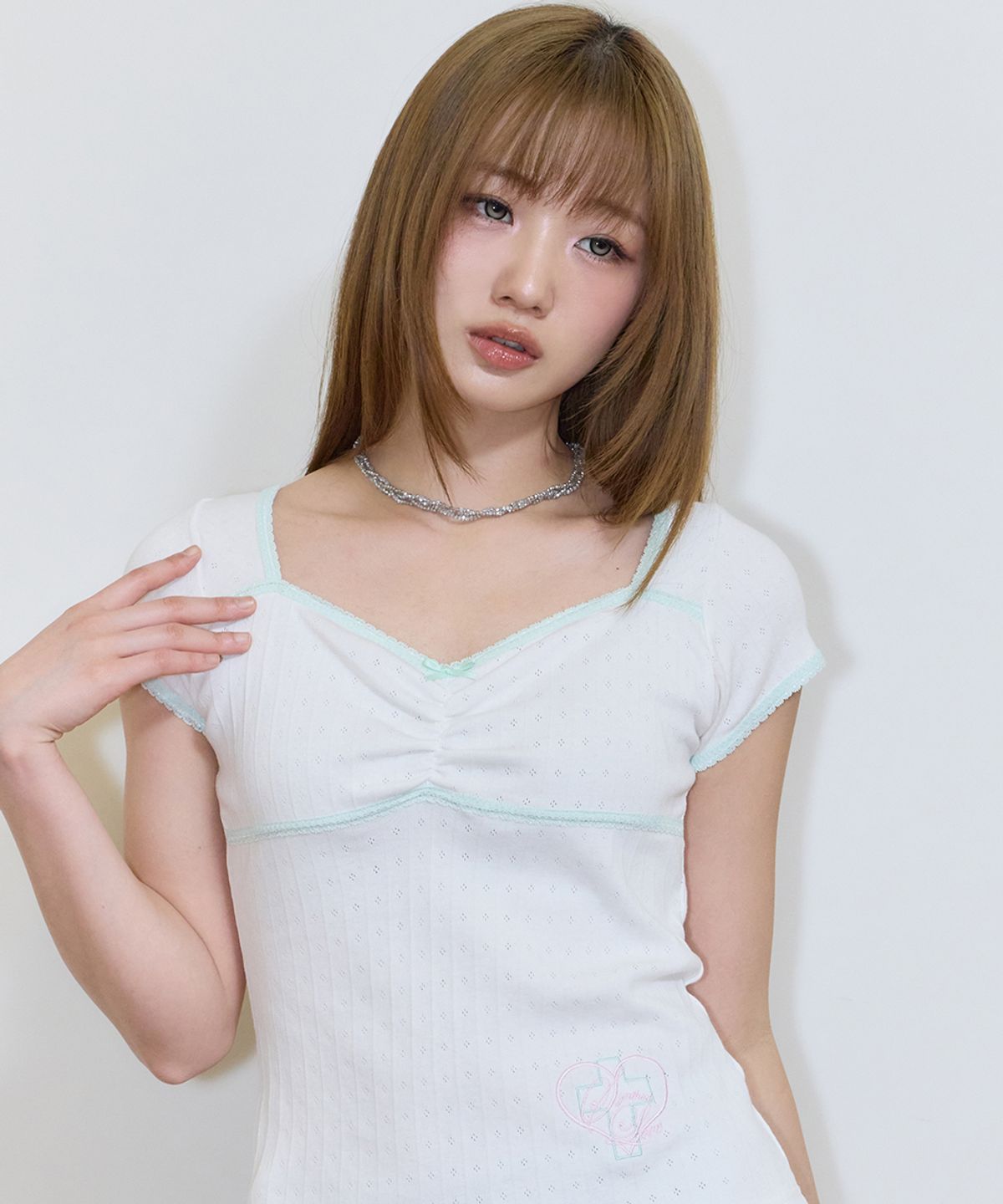 🇰🇷訂購｜LUV IS TRUE 26SS｜SY PUNCHING CAP SLEEVE TEE 3色 