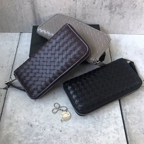 日本🇯🇵品牌織皮牛皮拉鏈長銀包👛現貨✈️