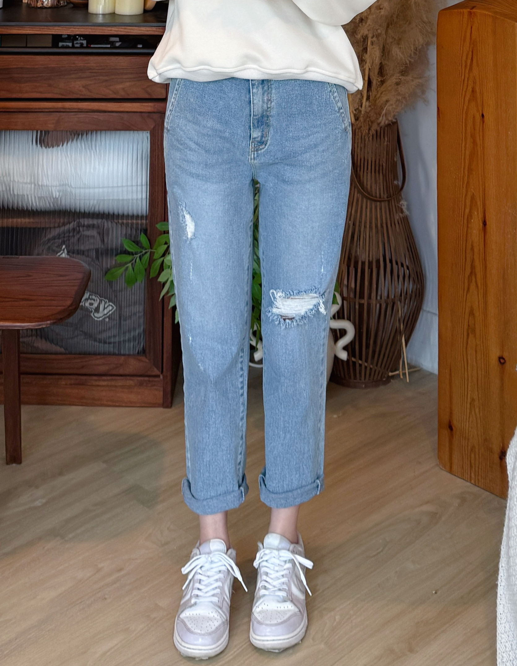 🇰🇷 鬆身直腳牛仔褲 (61164)