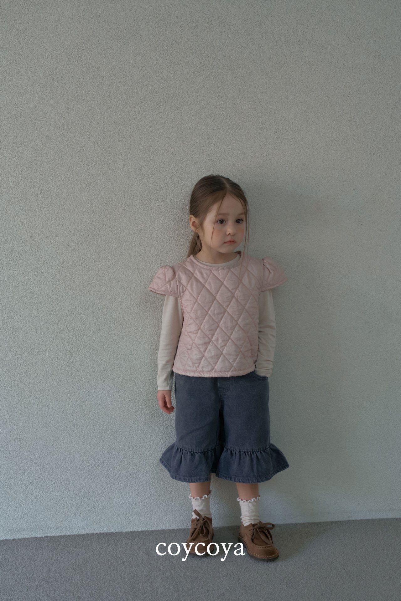 🌸預訂 韓國直送🌸🇰🇷COYCOYA兩色絎縫短袖上衣