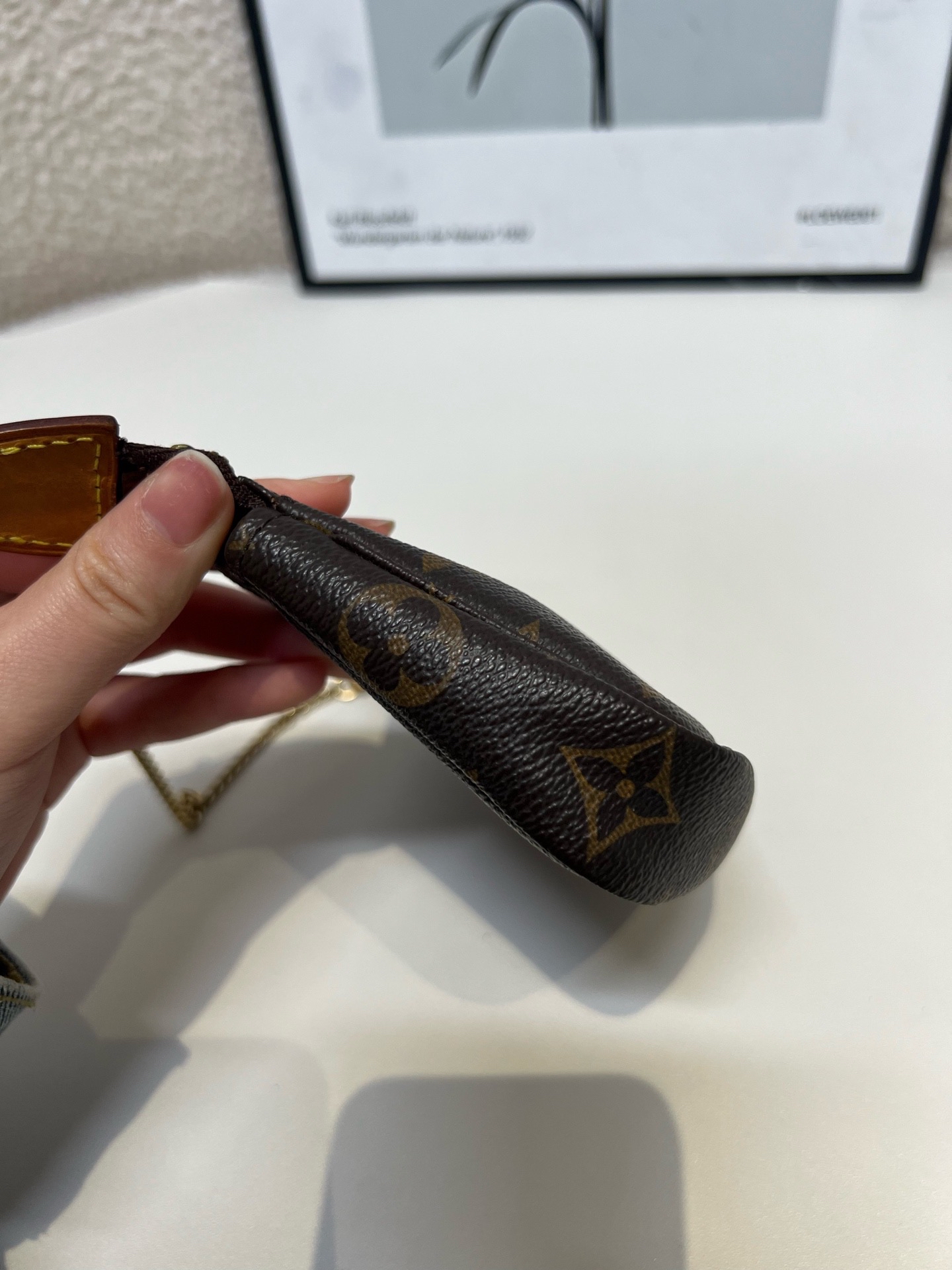 【預訂貨品】LV中古老花麻將包