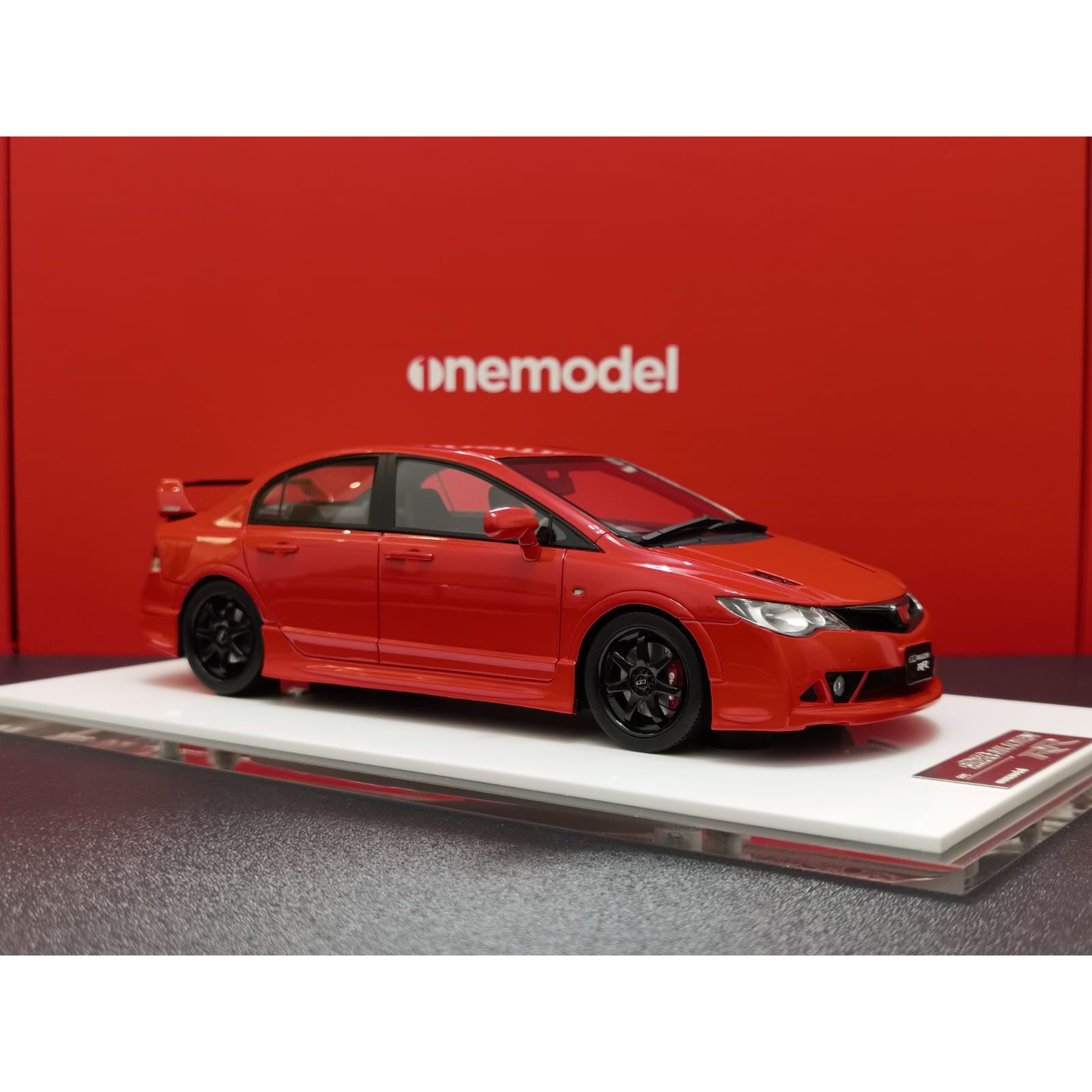 @In stock - OneModel 1/24 HONDA CIVIC TYPE- R FD2 MUGEN RR - Red | RC-MODEL