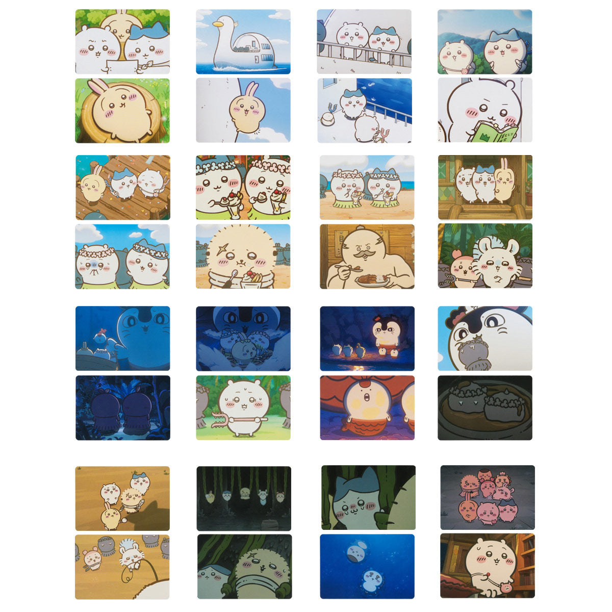 現貨｜Chiikawa ちいかわ 日本製 人魚島的秘密系列 場景收藏卡 一套2張 (盲抽 隨機發貨) 411659
