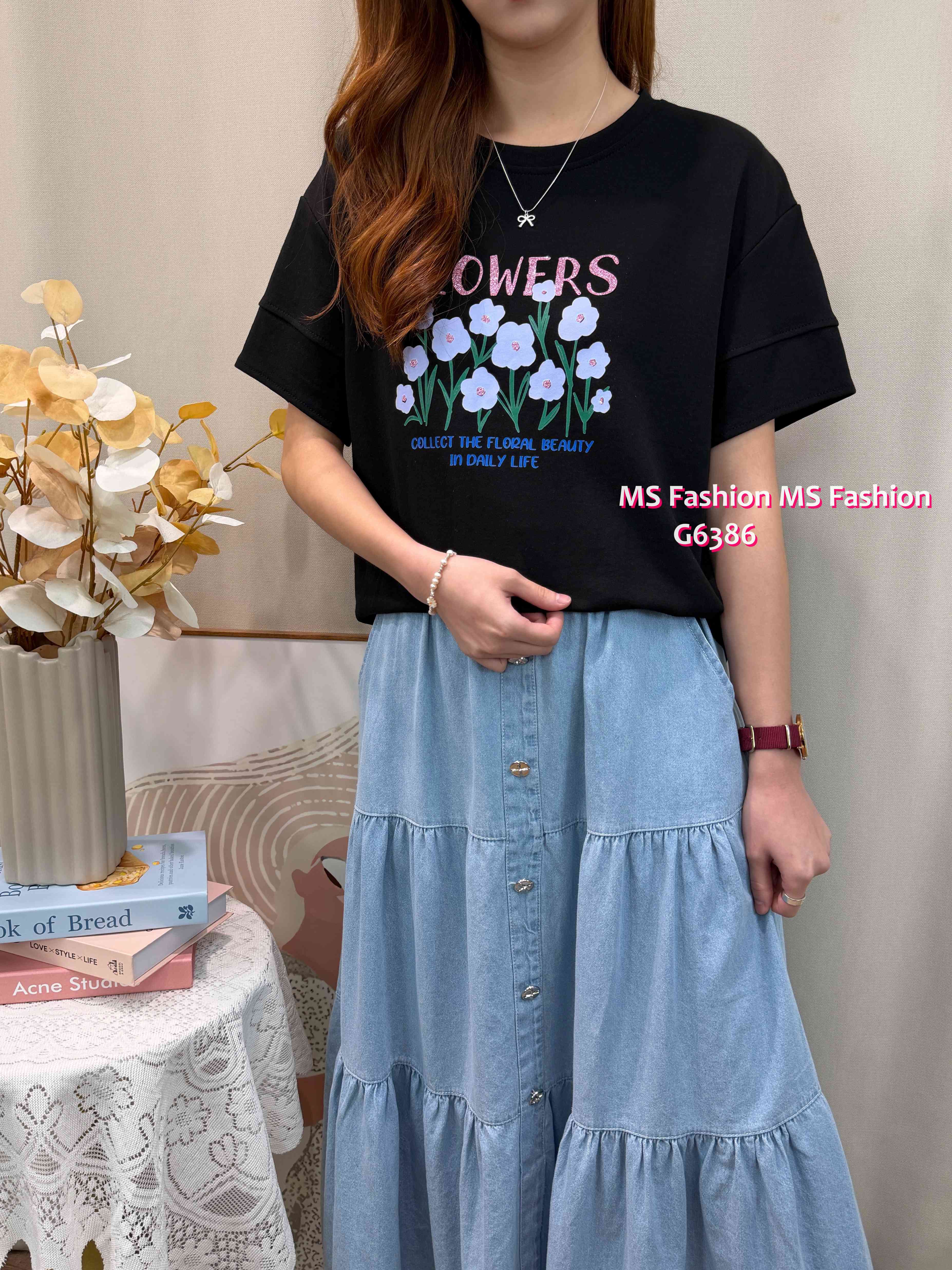 G6386 靚色花花top