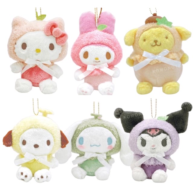 「現貨」Sanrio水果頭套公仔匙扣