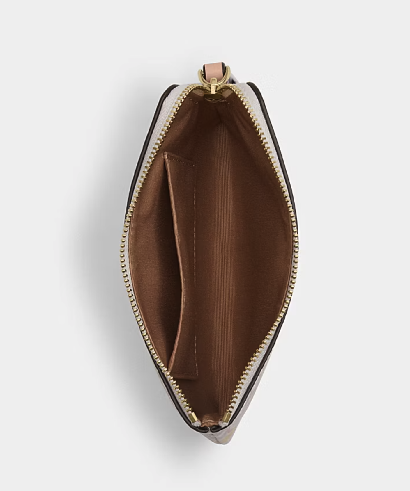 COACH Corner zip wristlet with quilting
