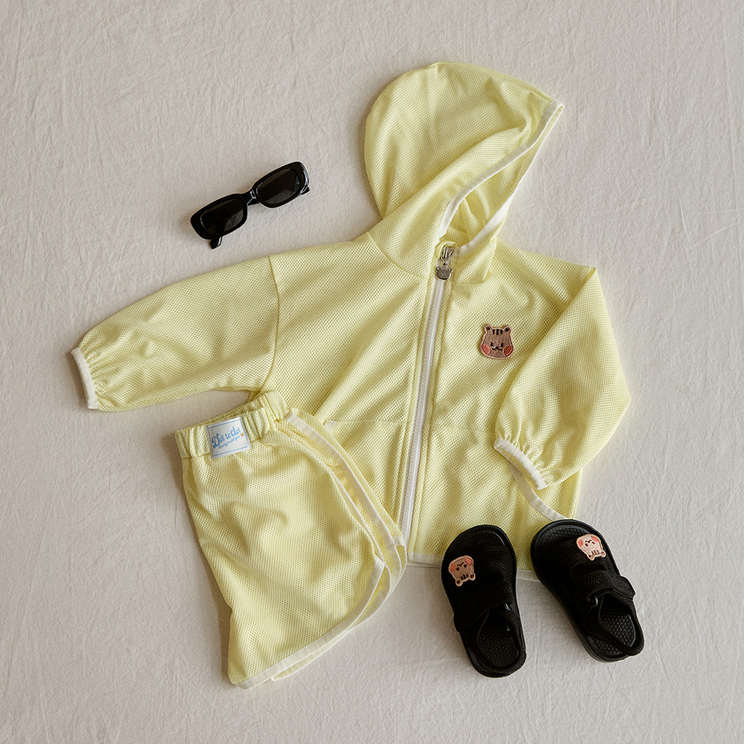 26S/S DTD夏日透清涼系列-彩色包邊拉鍊上下套裝