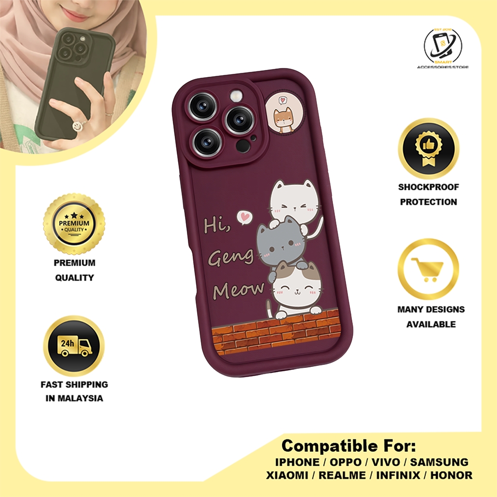 TPU DESIGN CASE PHONE FOR HONOR - DESIGN CAT D