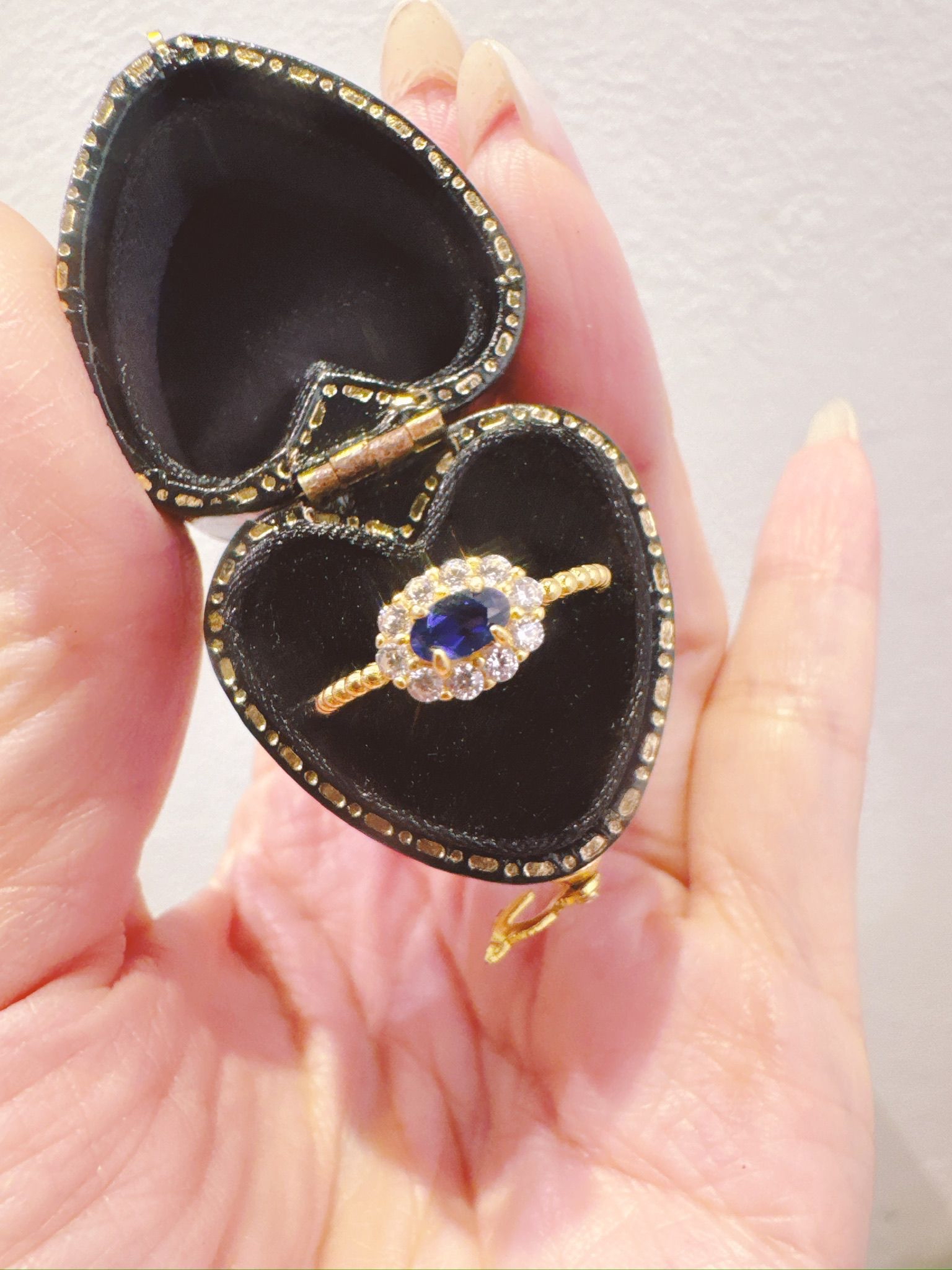 JR164 1卡天然紅寶石/藍寶石戒指 