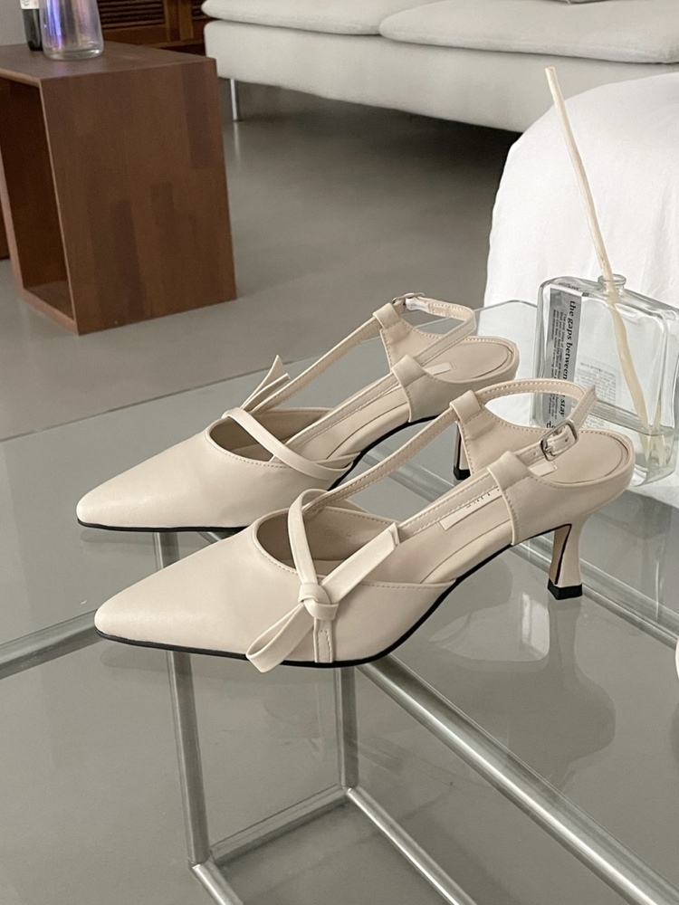 Noeud Front Slingback Heels (3colors)