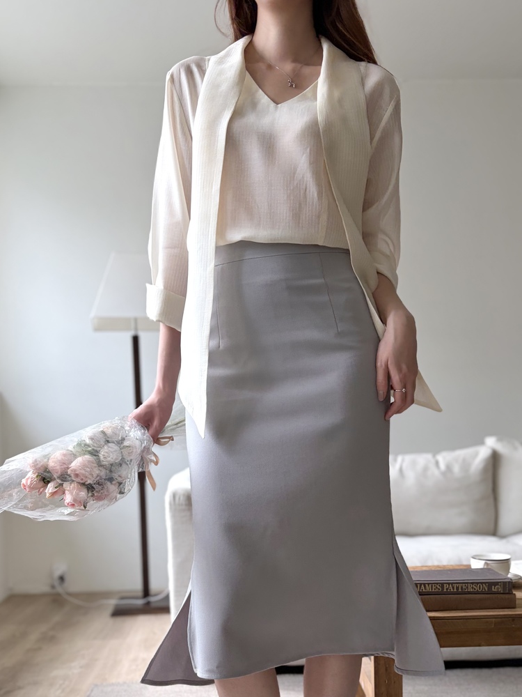 Pastel Mermaid Skirt (Misty Blue)