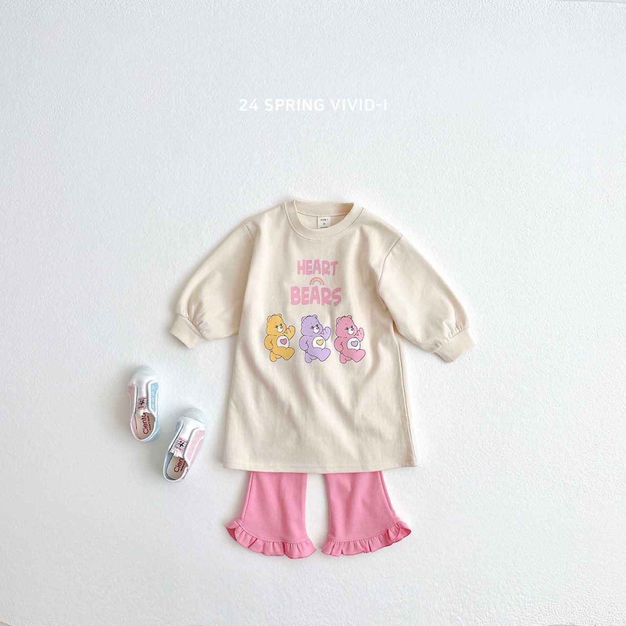 Vivid | frill pants (Pink M95-105)