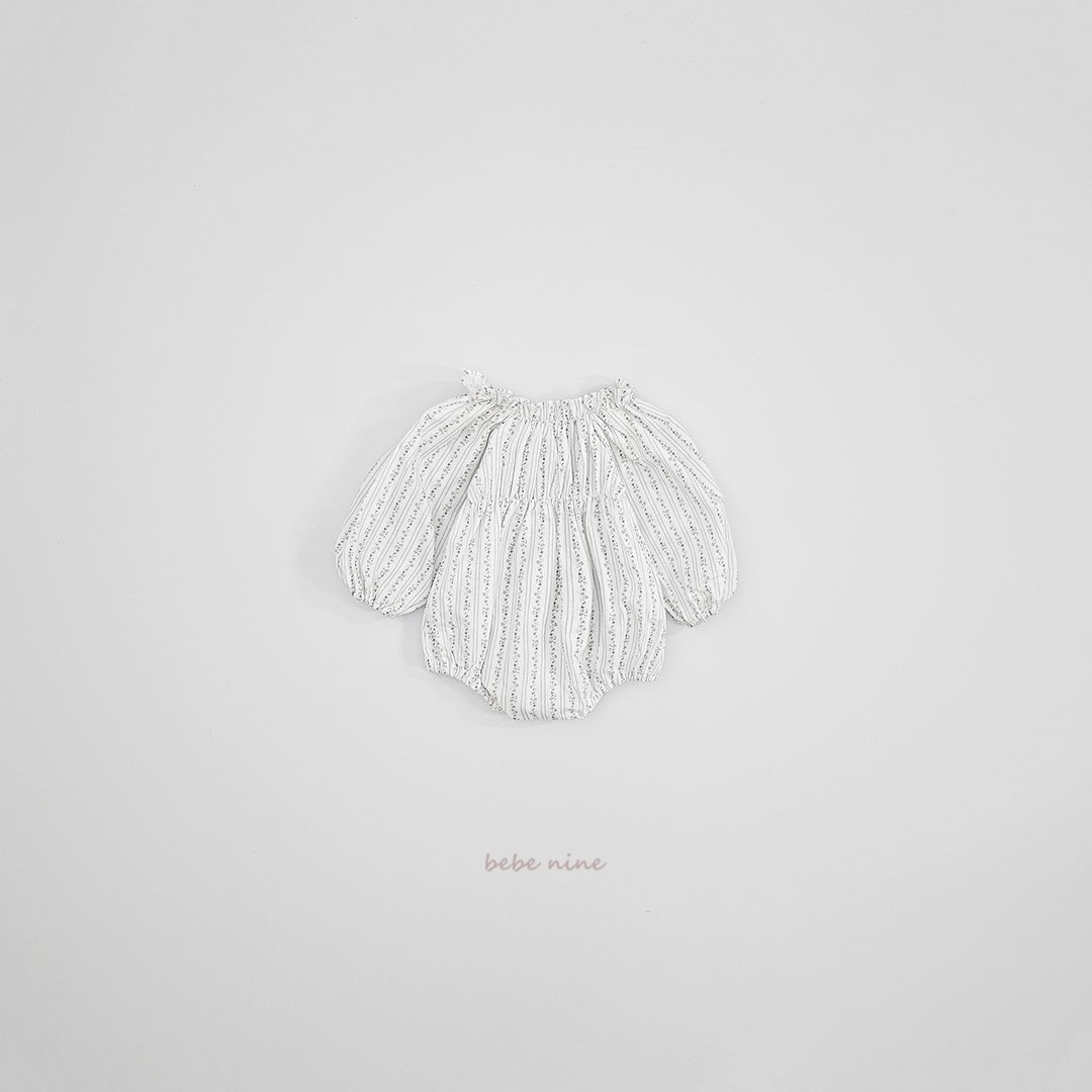 🌸預訂 韓國直送🌸🇰🇷Bebenine兩色碎花條紋寬鬆長袖包屁衣